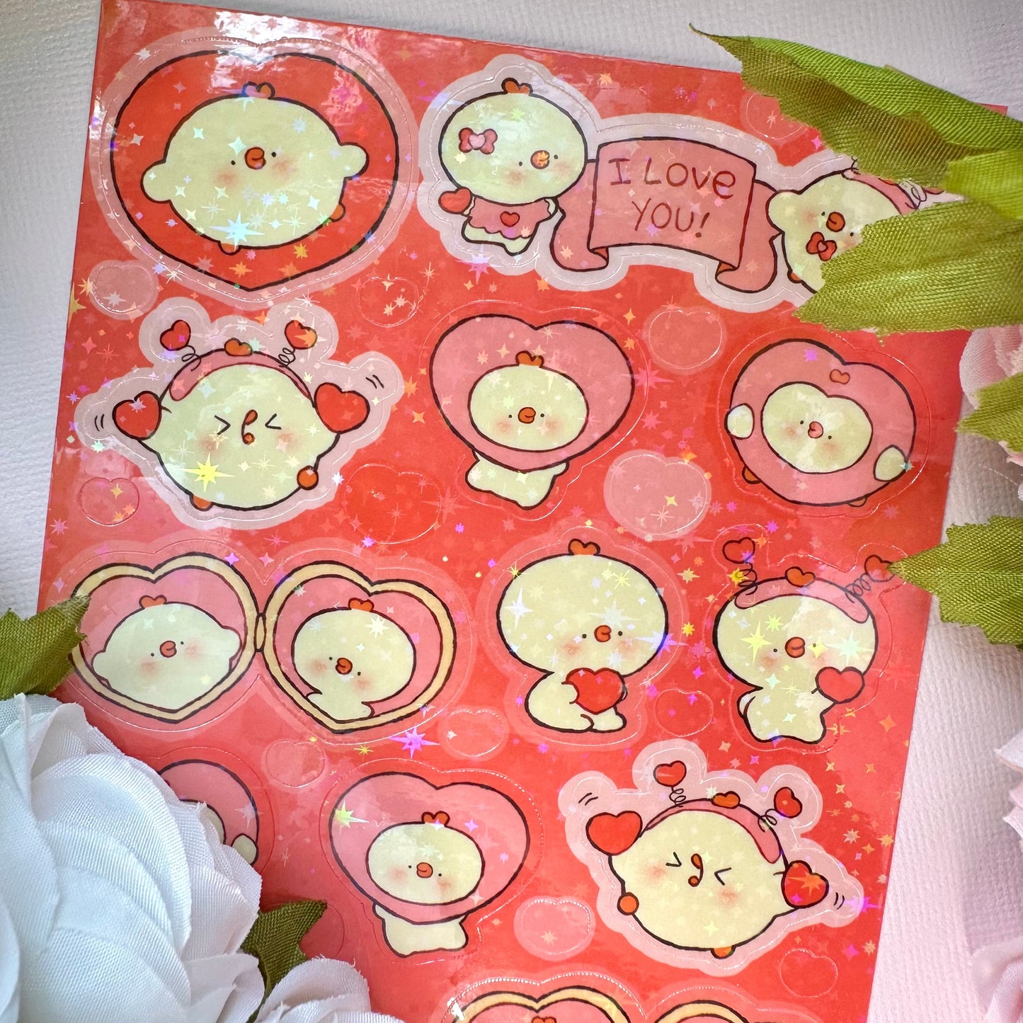 Pipa Love! Valentine's day vinyl sticker sheet! 💗💔