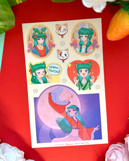 TAD Vinyl Sticker Sheets and Heart Buttons !