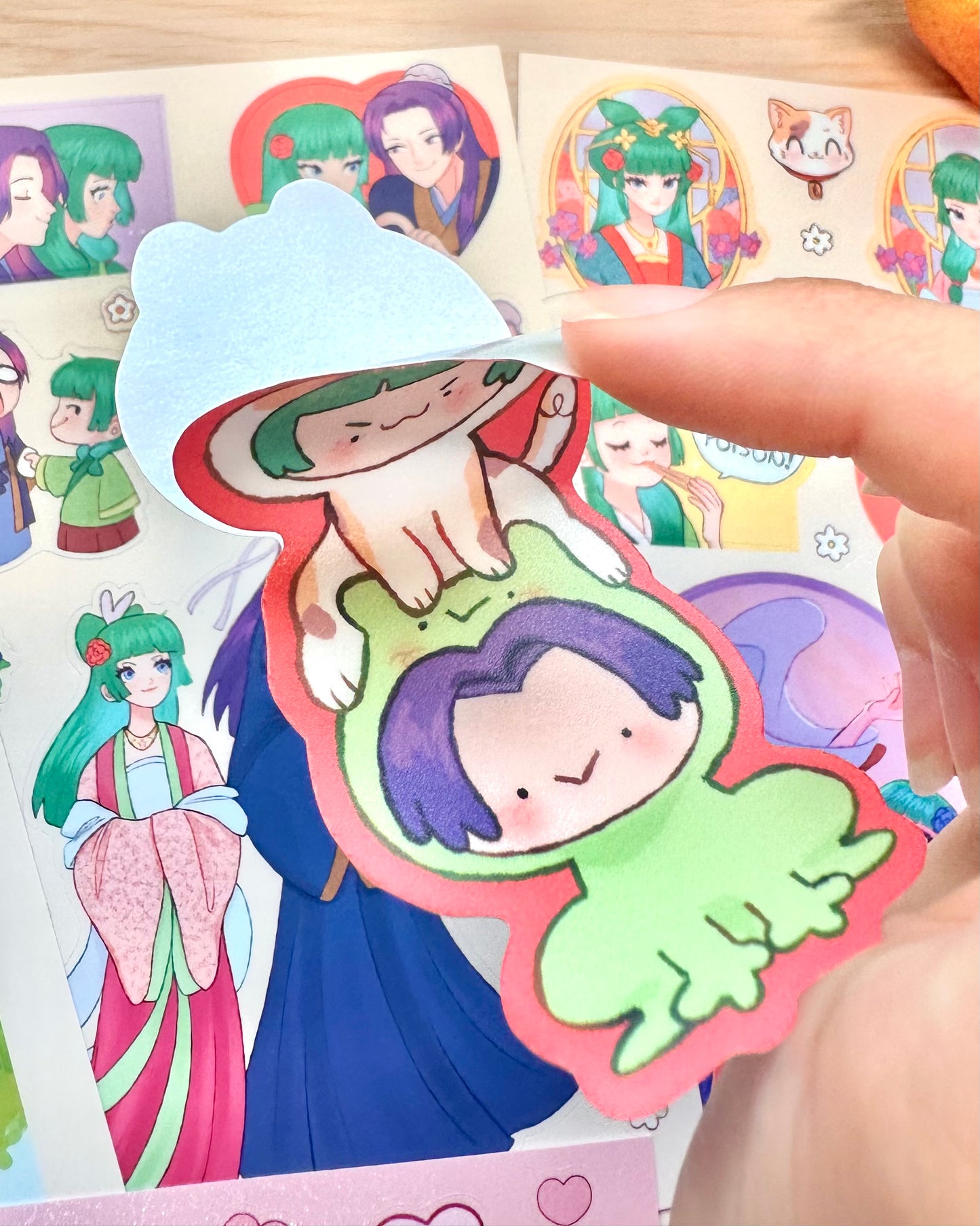 TAD Vinyl Sticker Sheets and Heart Buttons !