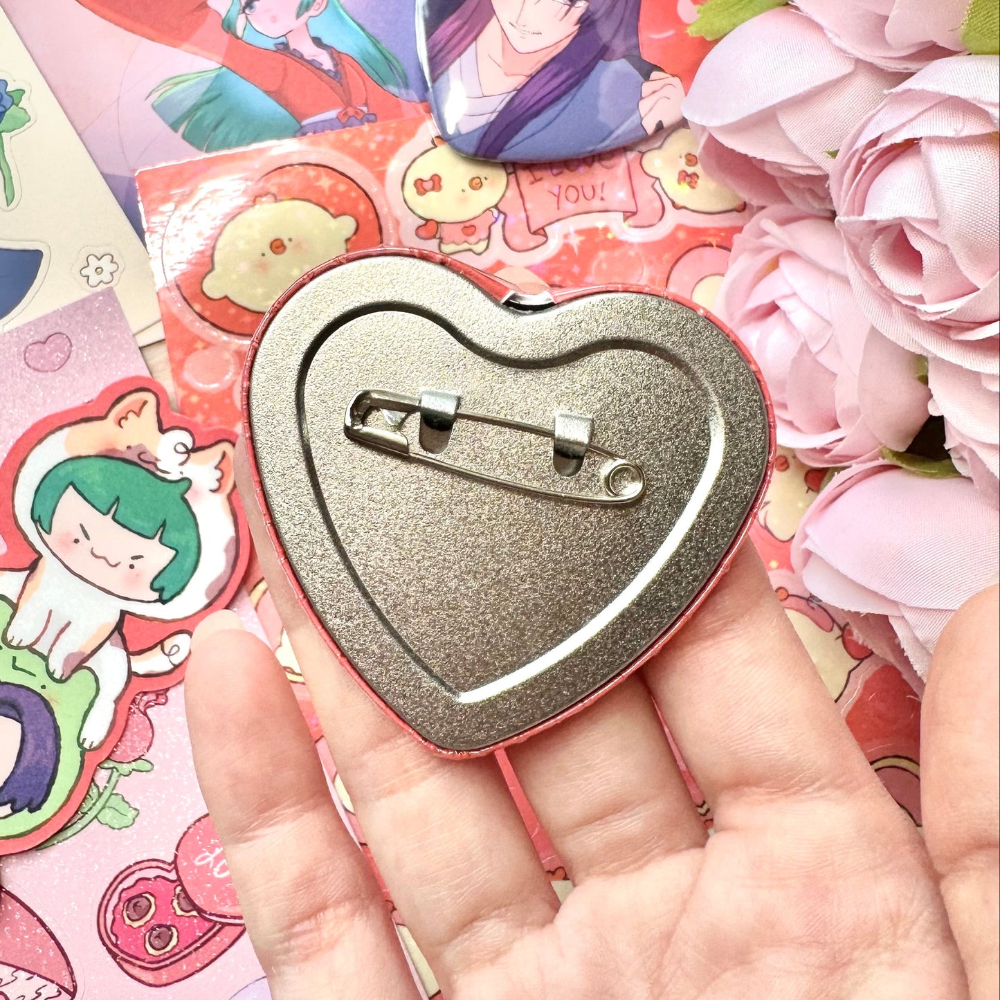 TAD Vinyl Sticker Sheets and Heart Buttons !