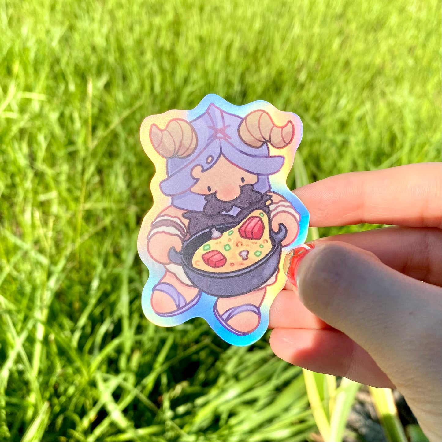 Delicious Holographic vinyl stickers!