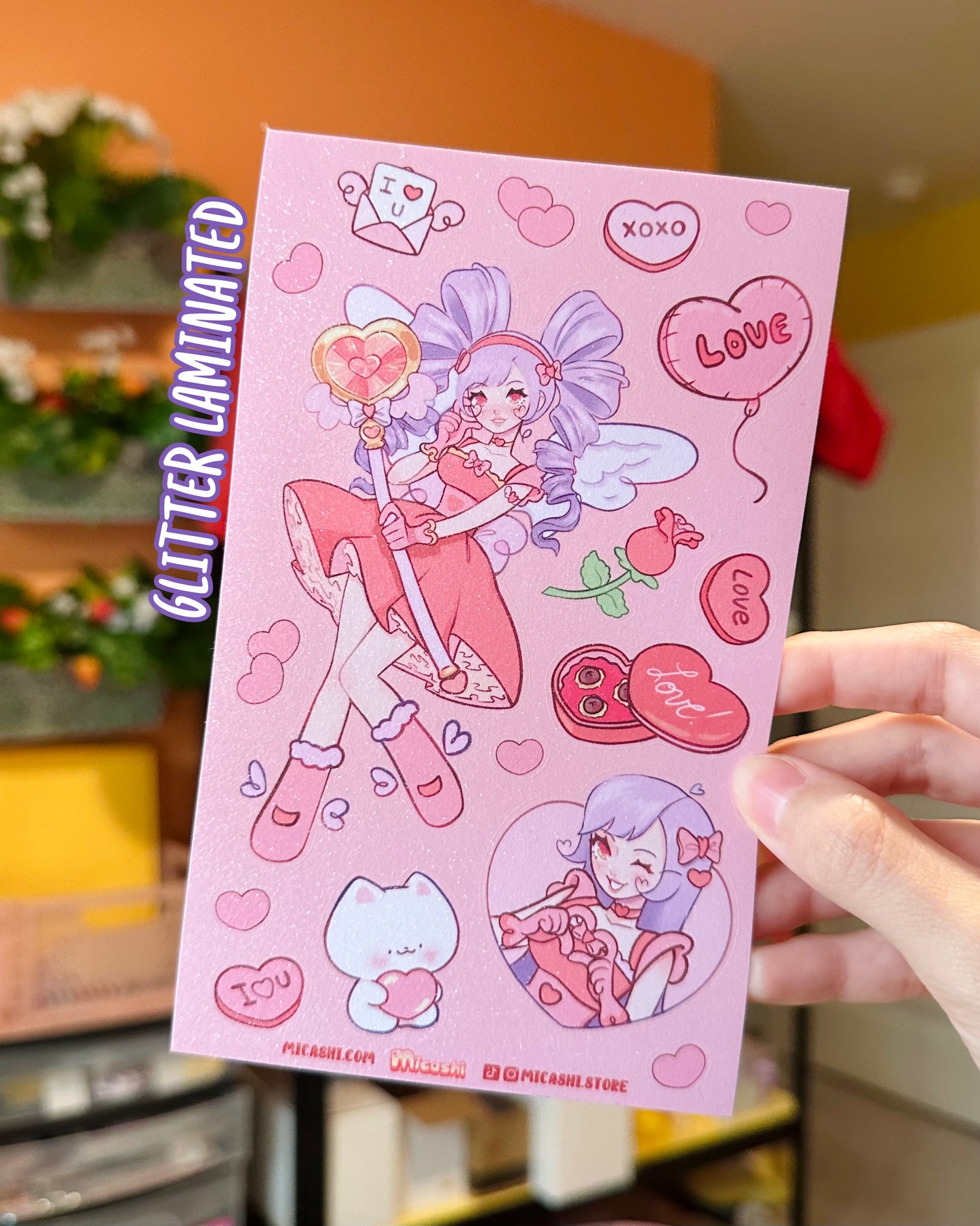 Valentine's day Cupids V.4 Art Print! 💗💔 Magical Girls V.4
