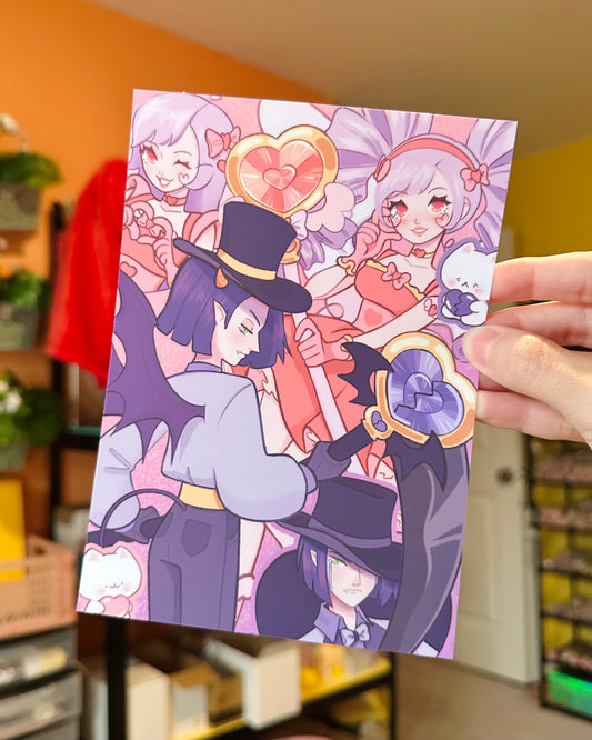Valentine's day Cupids V.4 Art Print! 💗💔 Magical Girls V.4
