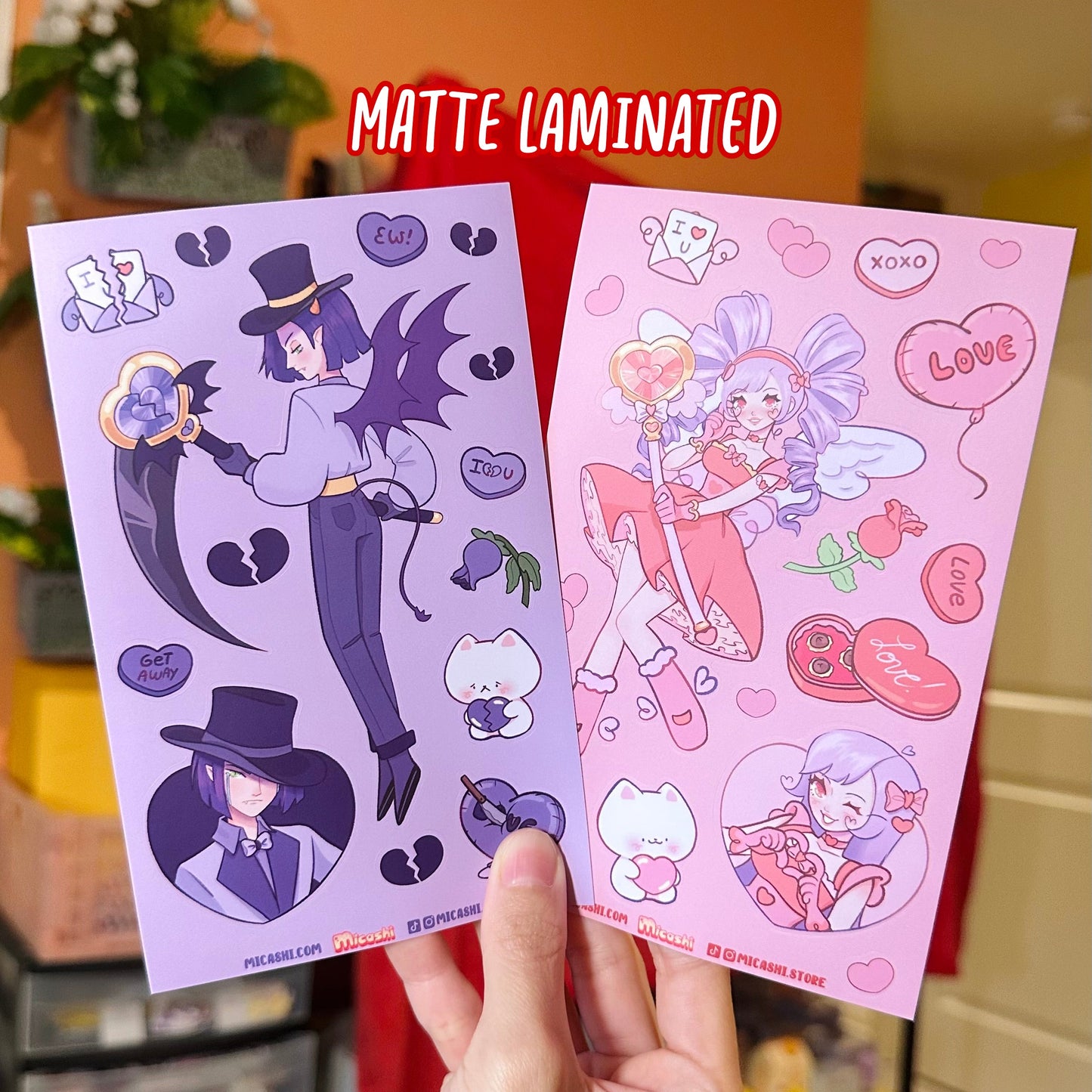 Valentine's day Cupids V.4 Art Print! 💗💔 Magical Girls V.4