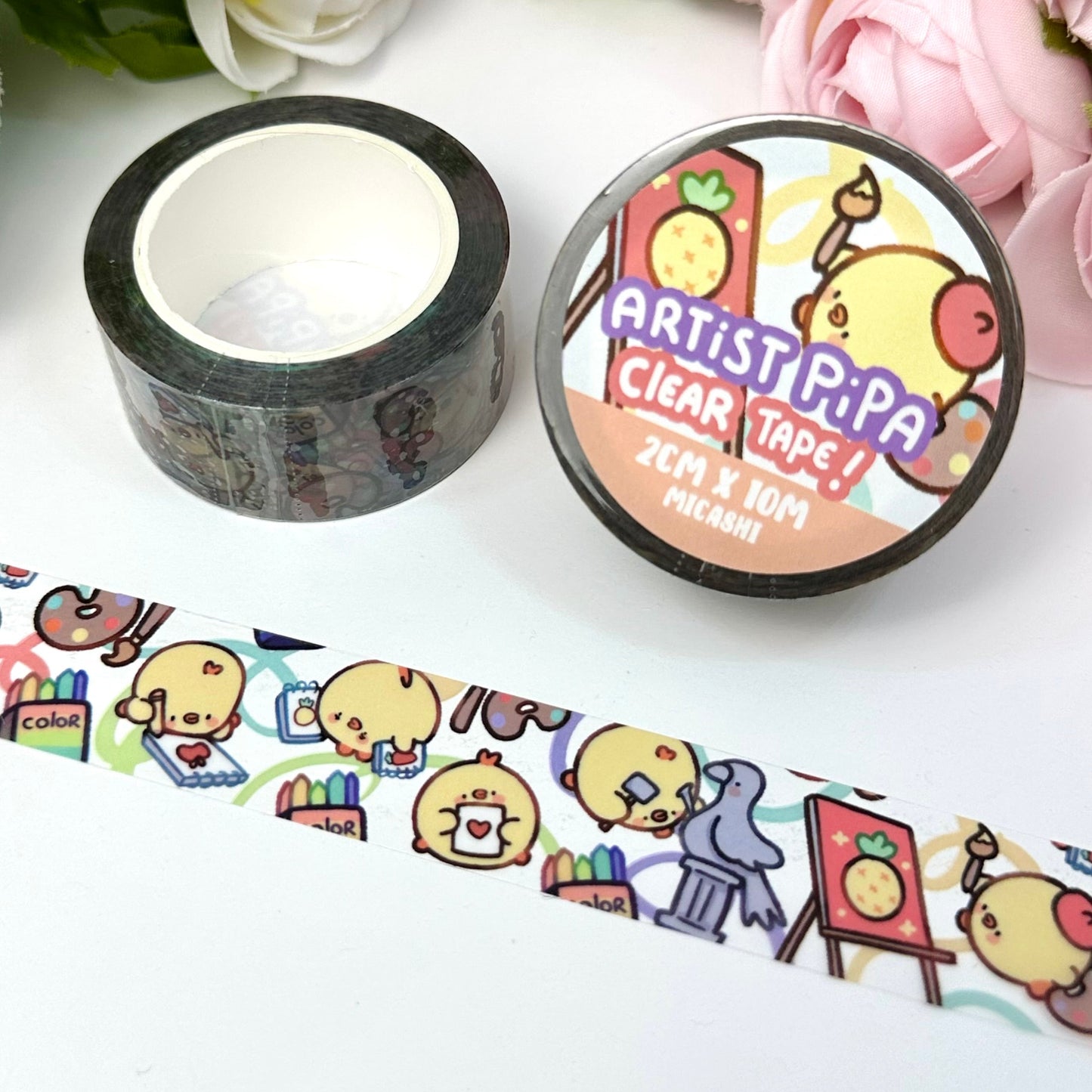 Artist and Gardener Pipas 🎨🌳 Clear Washi Tapes