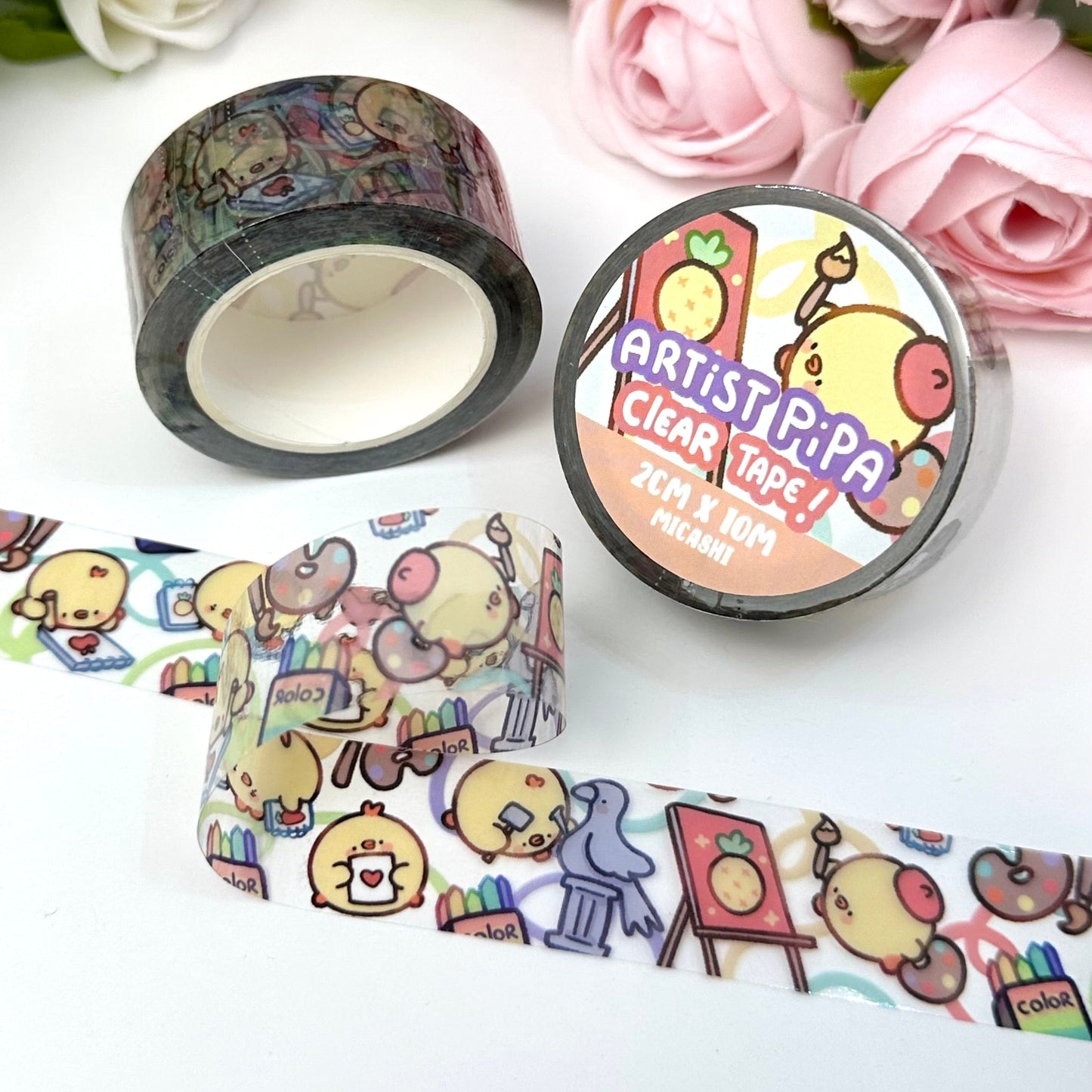 Artist and Gardener Pipas 🎨🌳 Clear Washi Tapes