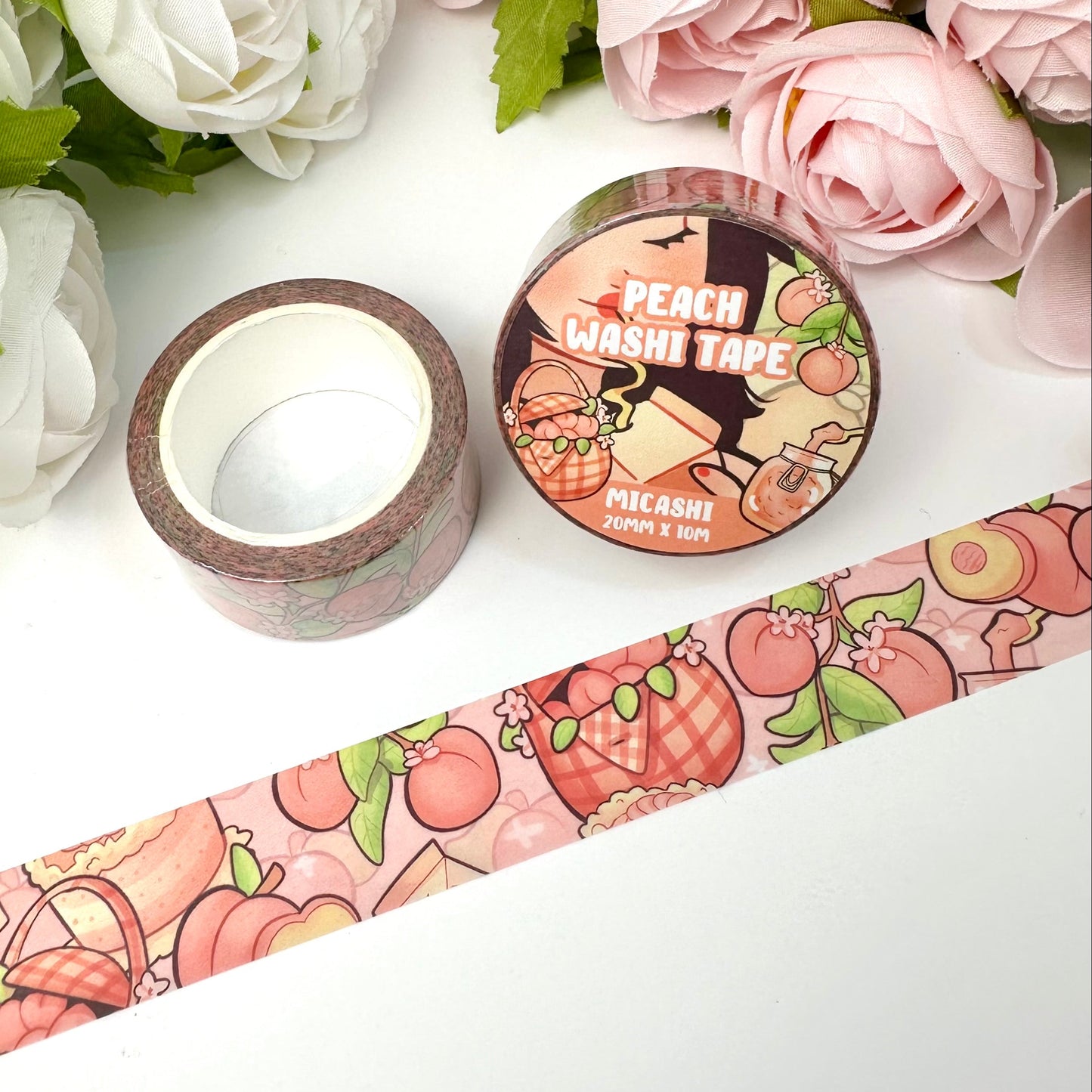 Cute Peach 🍑 Washi Tape