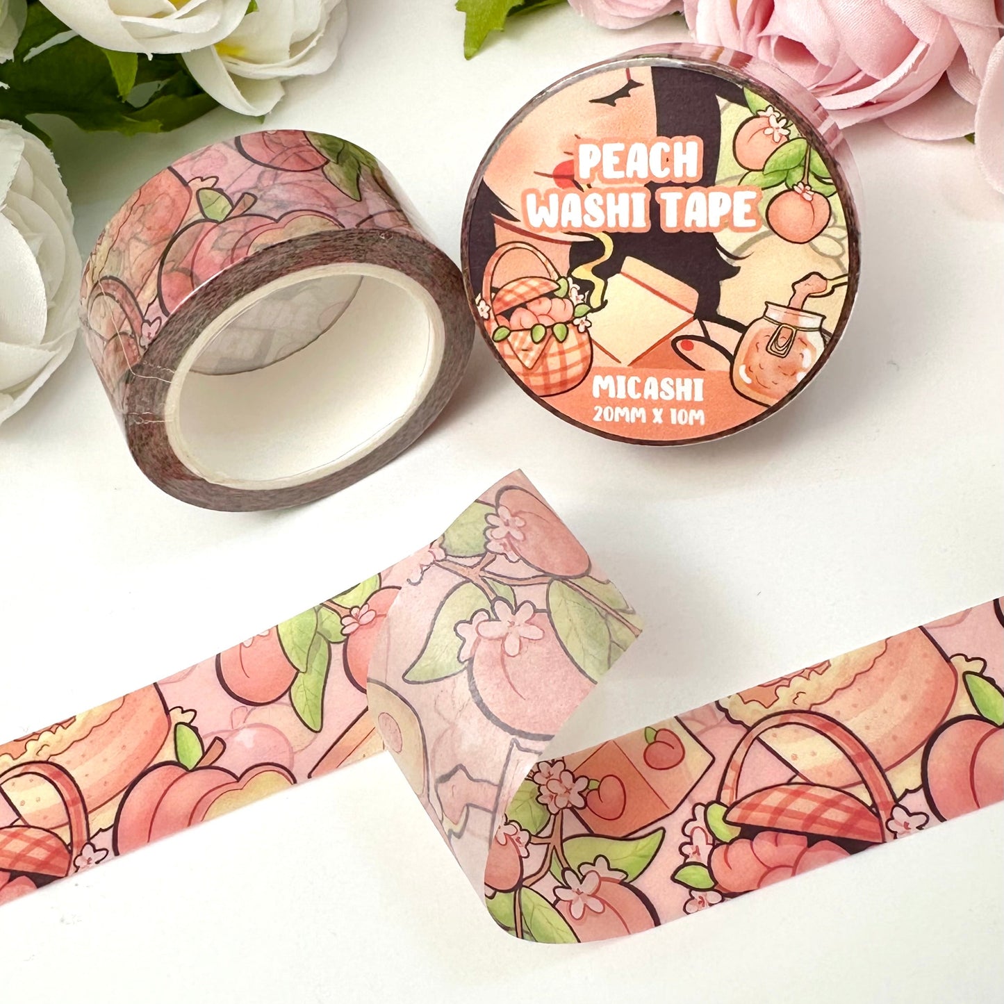 Cute Peach 🍑 Washi Tape