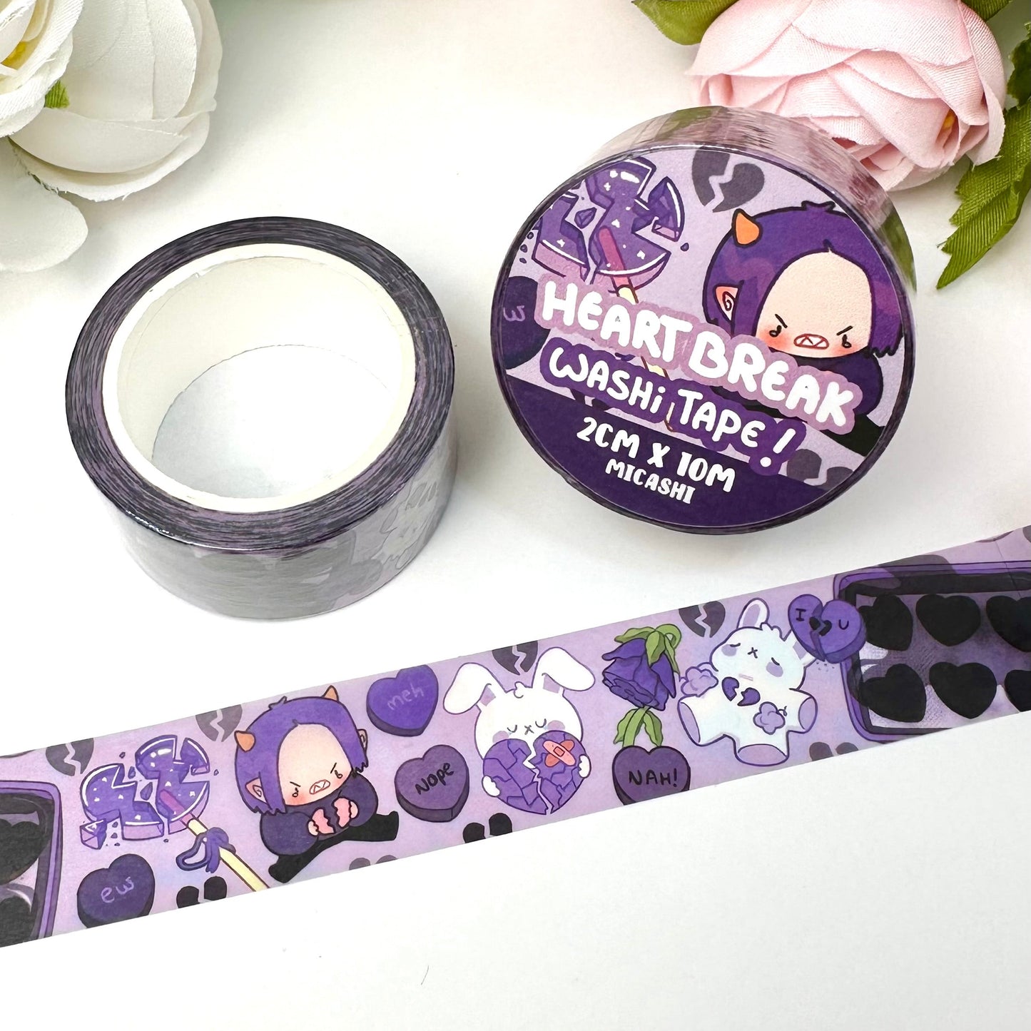 Lovely Valentine's Cupids and Pipa 💗 Washi Tape