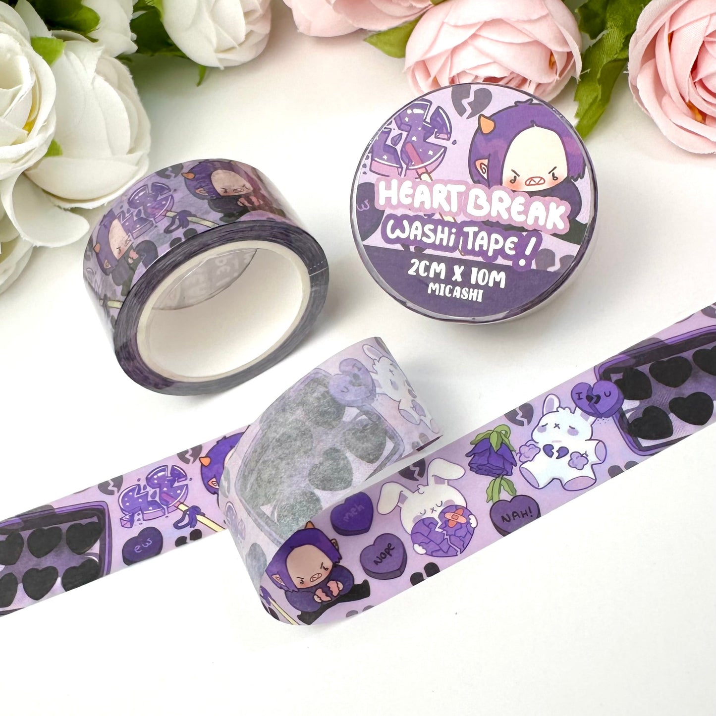 Lovely Valentine's Cupids and Pipa 💗 Washi Tape