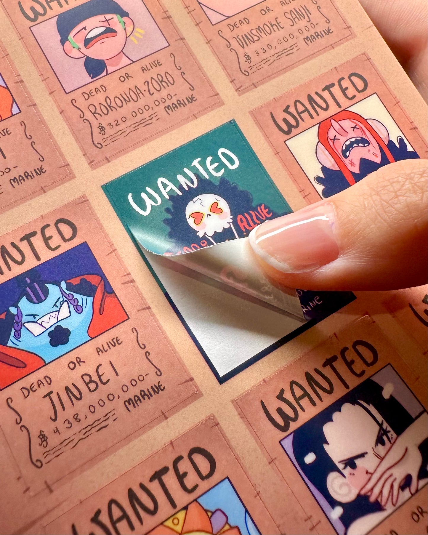 Silly Wanted Posters sticker Sheet - Vinyl Waterproof