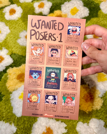 Silly Wanted Posters sticker Sheet - Vinyl Waterproof