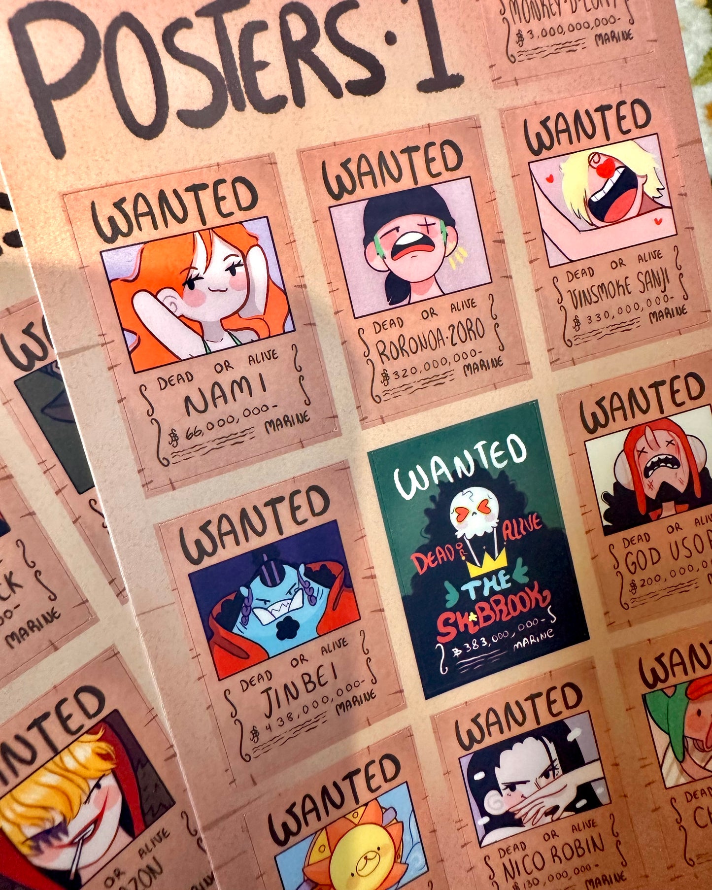 Silly Wanted Posters sticker Sheet - Vinyl Waterproof