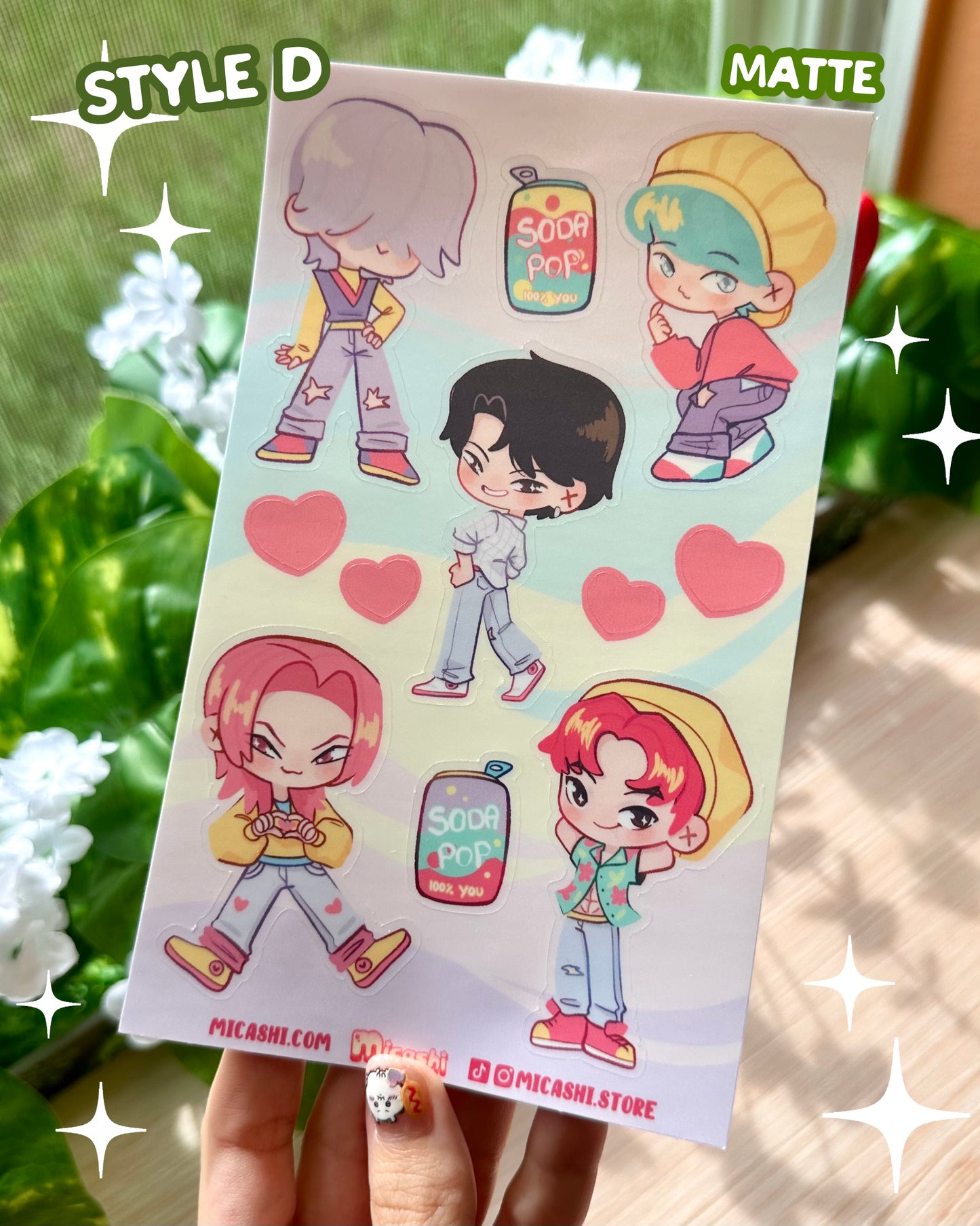 Kpop Vinyl Sticker Sheets!