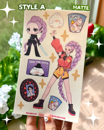 Kpop Vinyl Sticker Sheets!