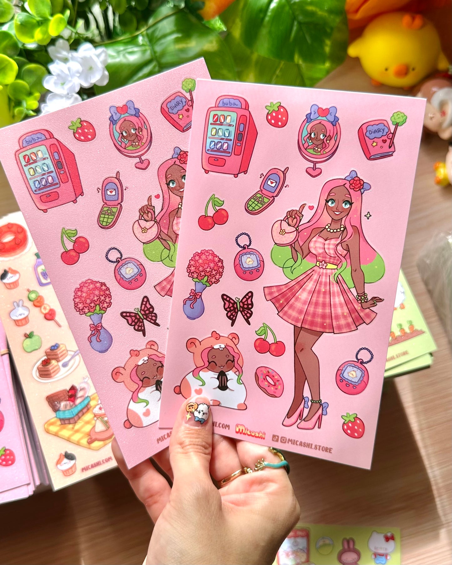 COMPILATION Original Characters vinyl Sticker sheets!