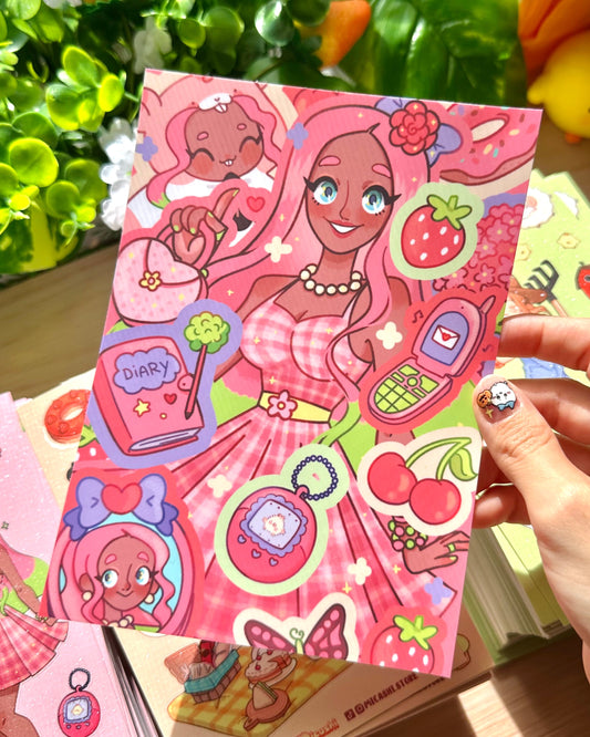 BarbieCore Art Print! 🎀  Eimi!