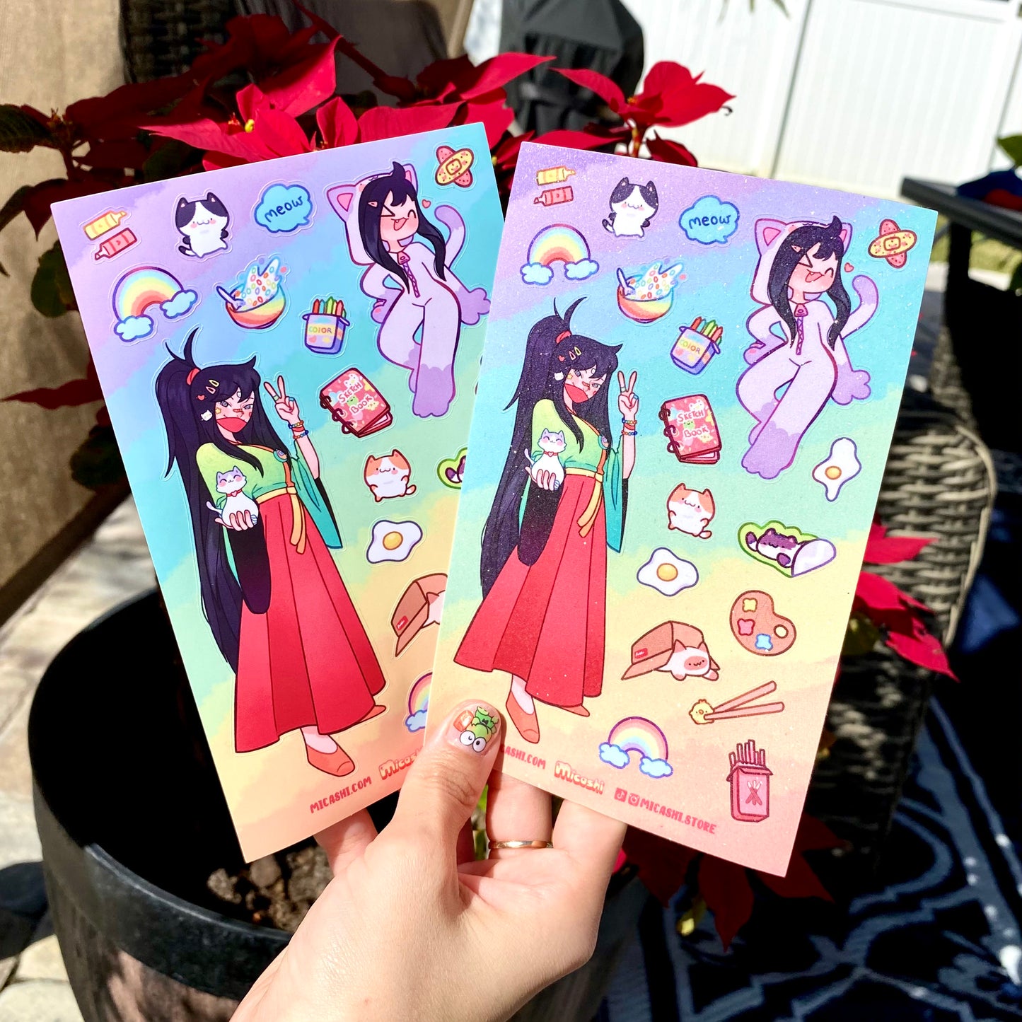 COMPILATION Original Characters vinyl Sticker sheets!