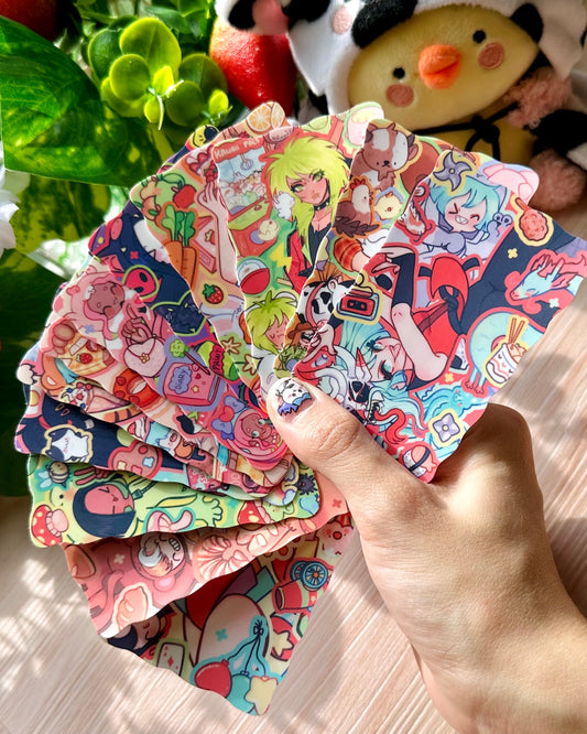 Cute Original Characters stickers pack - Vinyl matte