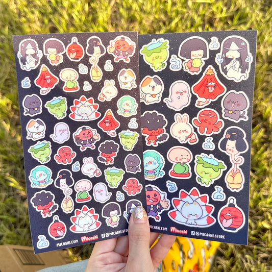 Spooky Yokais Sticker sheets!