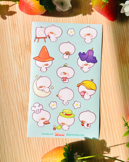 Cute Goose Vinyl Sticker sheet!!