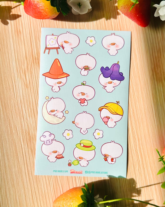 Cute Goose Vinyl Sticker sheet!!