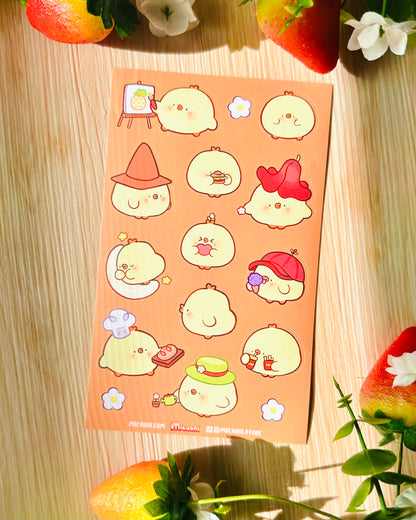 Roundi Pipa 💛 Vinyl Sticker sheet!!