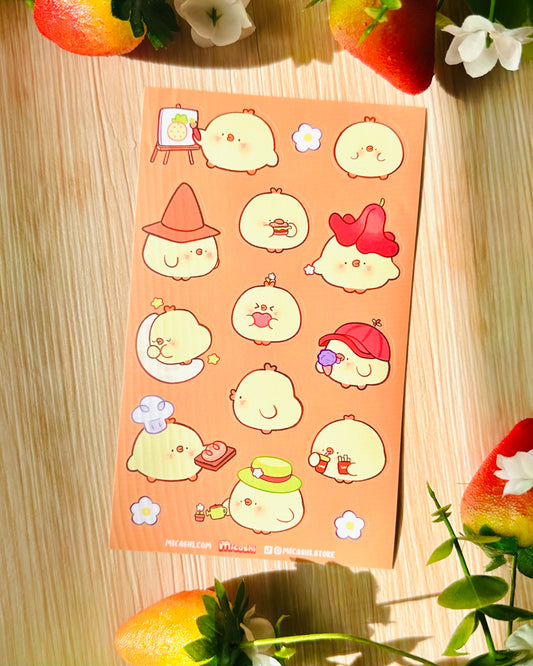 Roundi Pipa 💛 Vinyl Sticker sheet!!