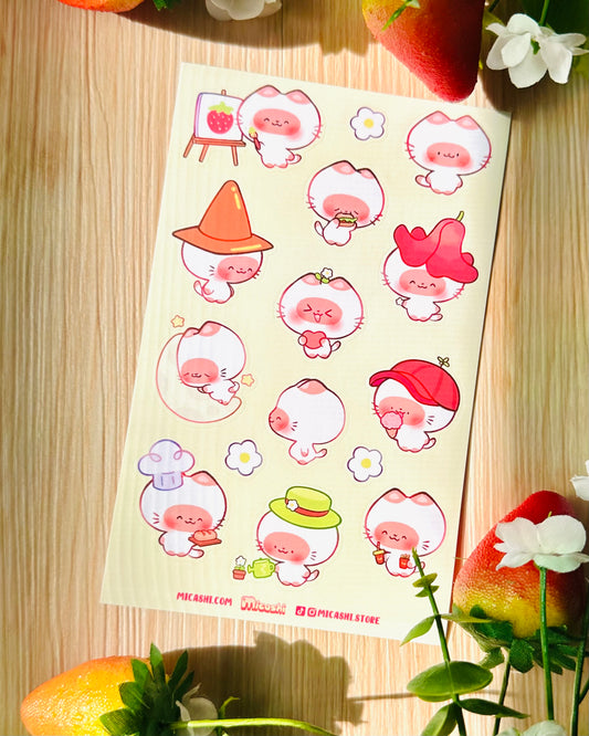 Siamese kitty - Vinyl Sticker sheet!!