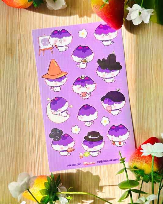 Mean kitty 💜 Vinyl Sticker sheet!!