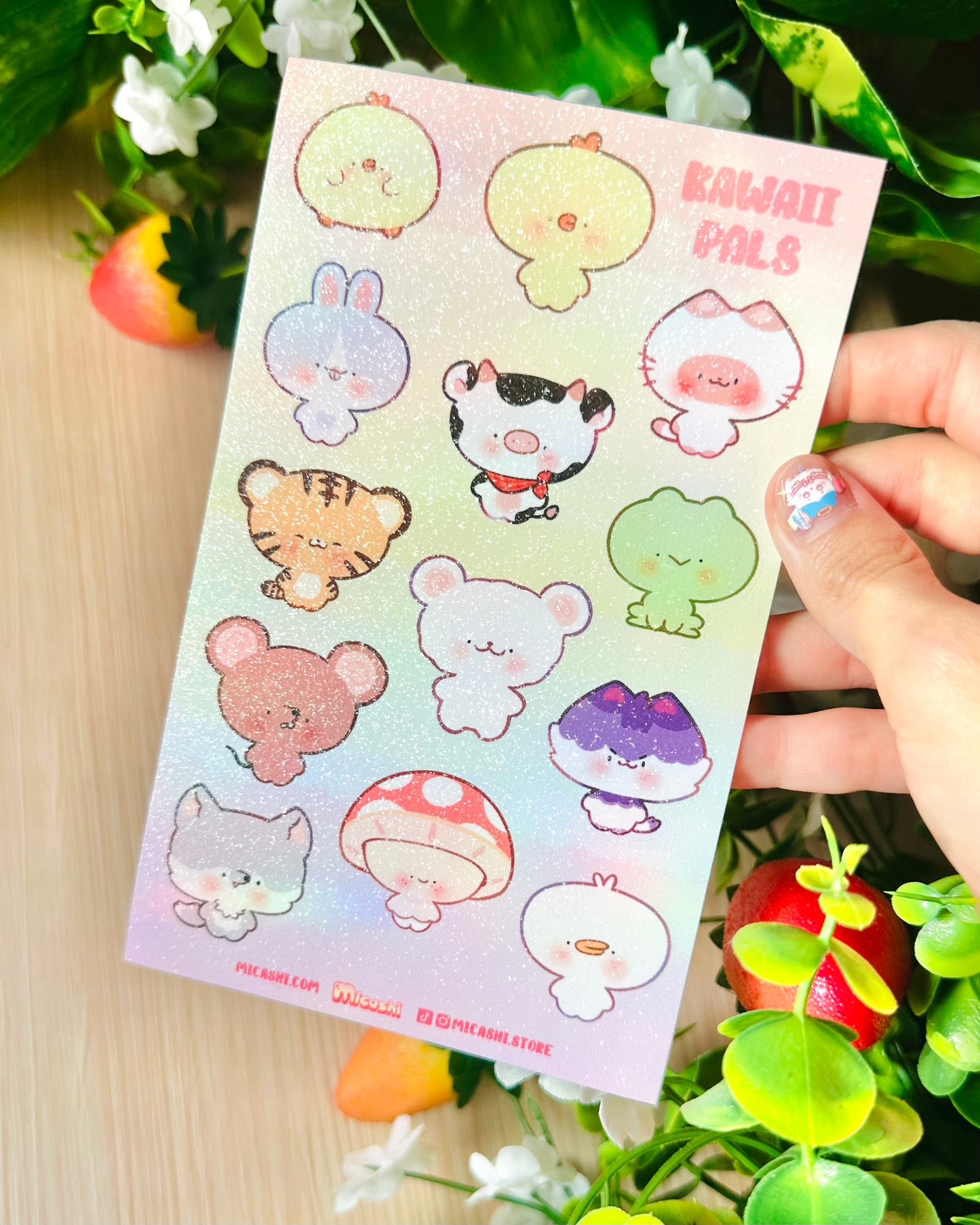 Kawaii Pals! Vinyl Sticker sheet!!