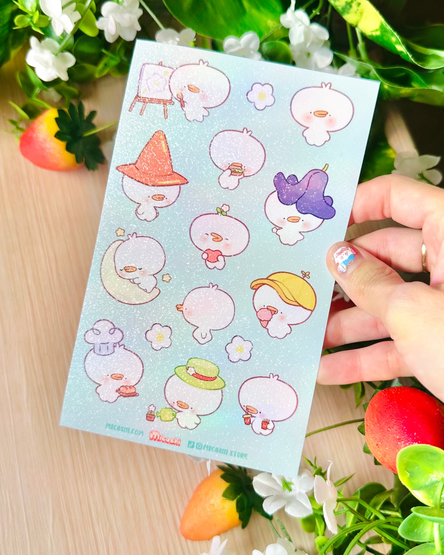 Cute Goose Vinyl Sticker sheet!!