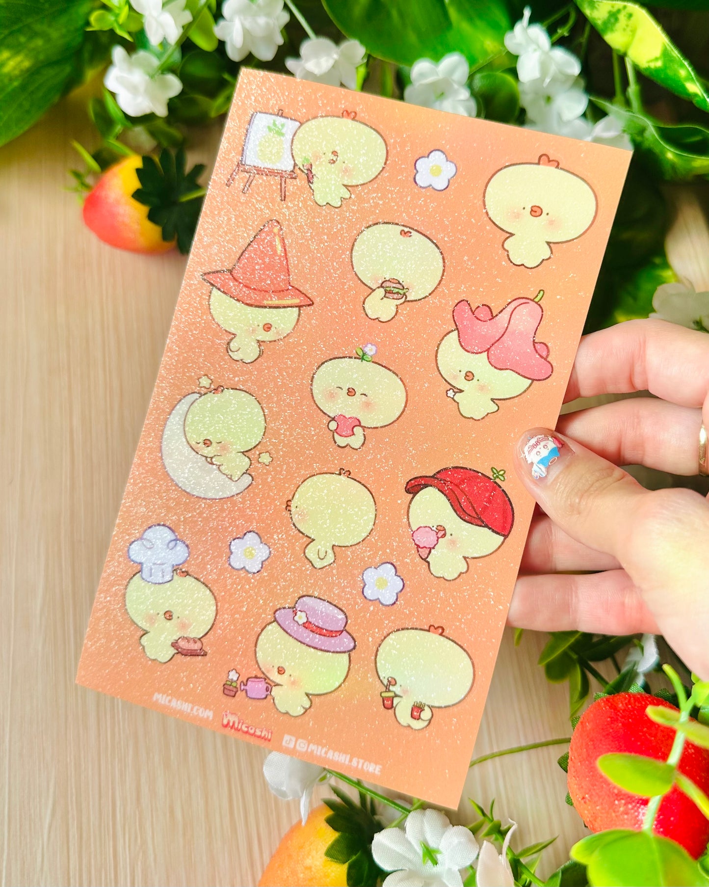 Longie Pipa 💛 Vinyl Sticker sheet!!