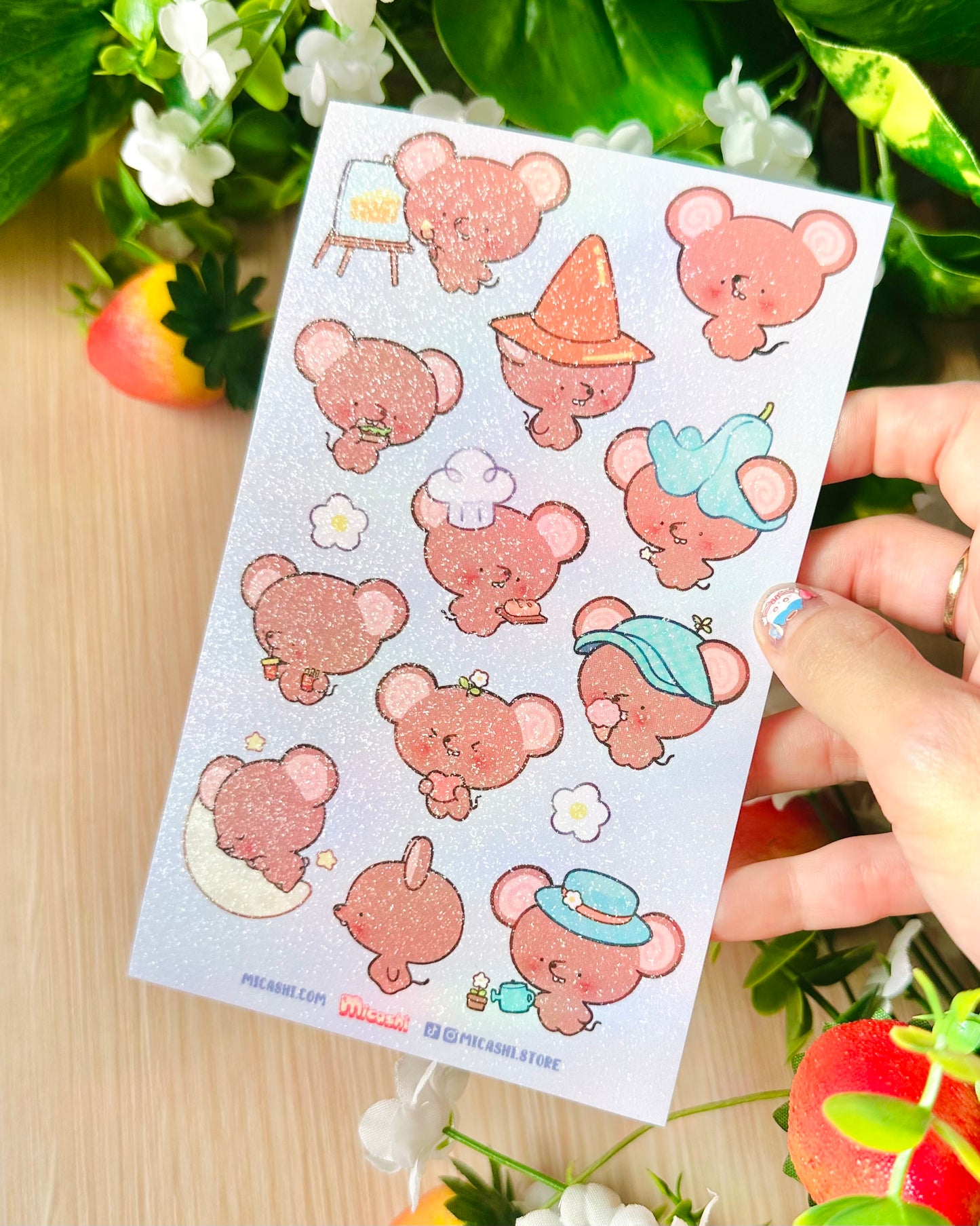 Cute Mouse 🐀  Vinyl Sticker sheet!!