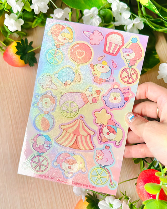 Pipayasitas Circus Pipa Vinyl sticker Sheet