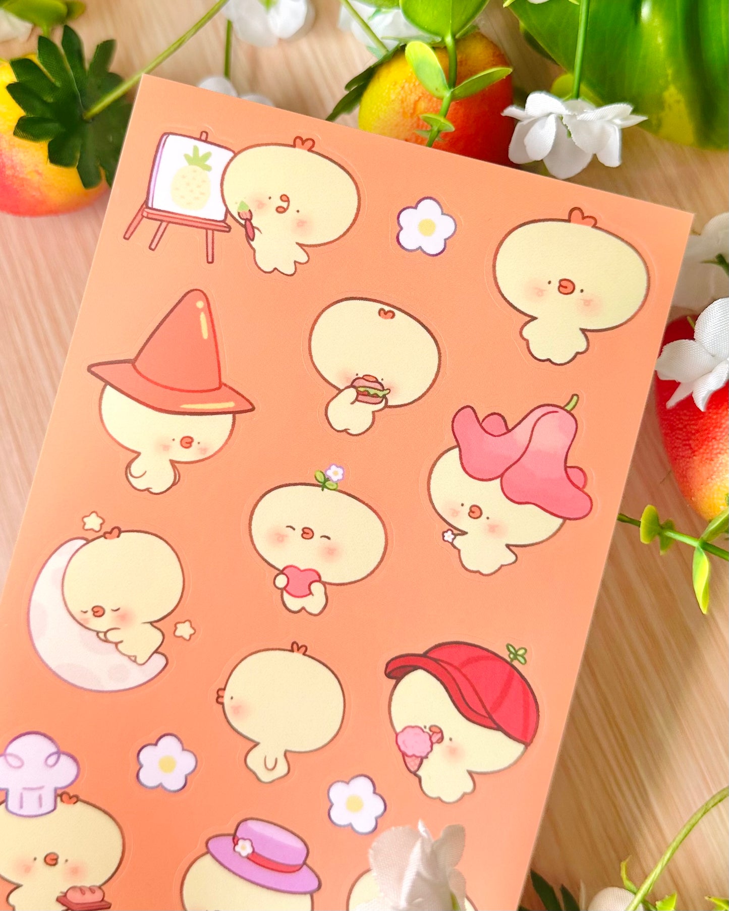 Longie Pipa 💛 Vinyl Sticker sheet!!