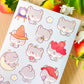 Cute Wolf 🐺 Vinyl Sticker sheet!!