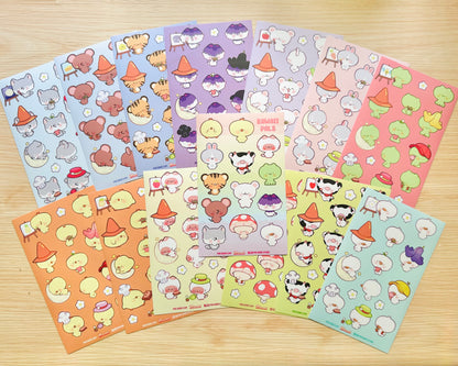 COMPILATION Kawaii Pals Vinyl Sticker sheets !!