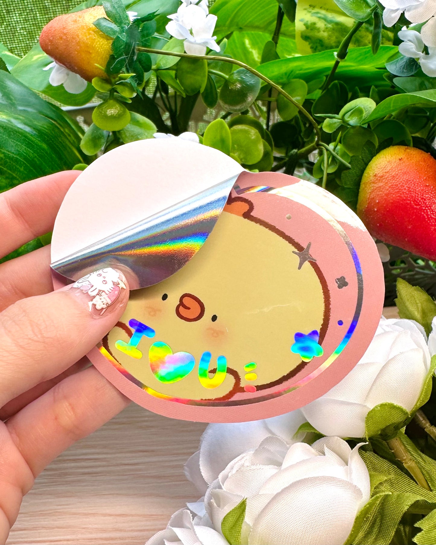 I love You vinyl Pipa sticker