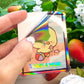 I need 6 months of vacations ... twice a year - Funny long Pipa vinyl holographic Sticker
