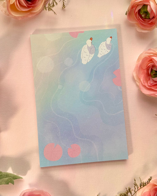 Duckies Pond Memo pad | Cute stationery