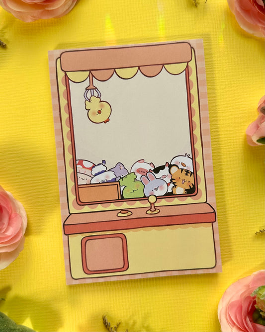 Claw Machine Memo pad | Cute stationery