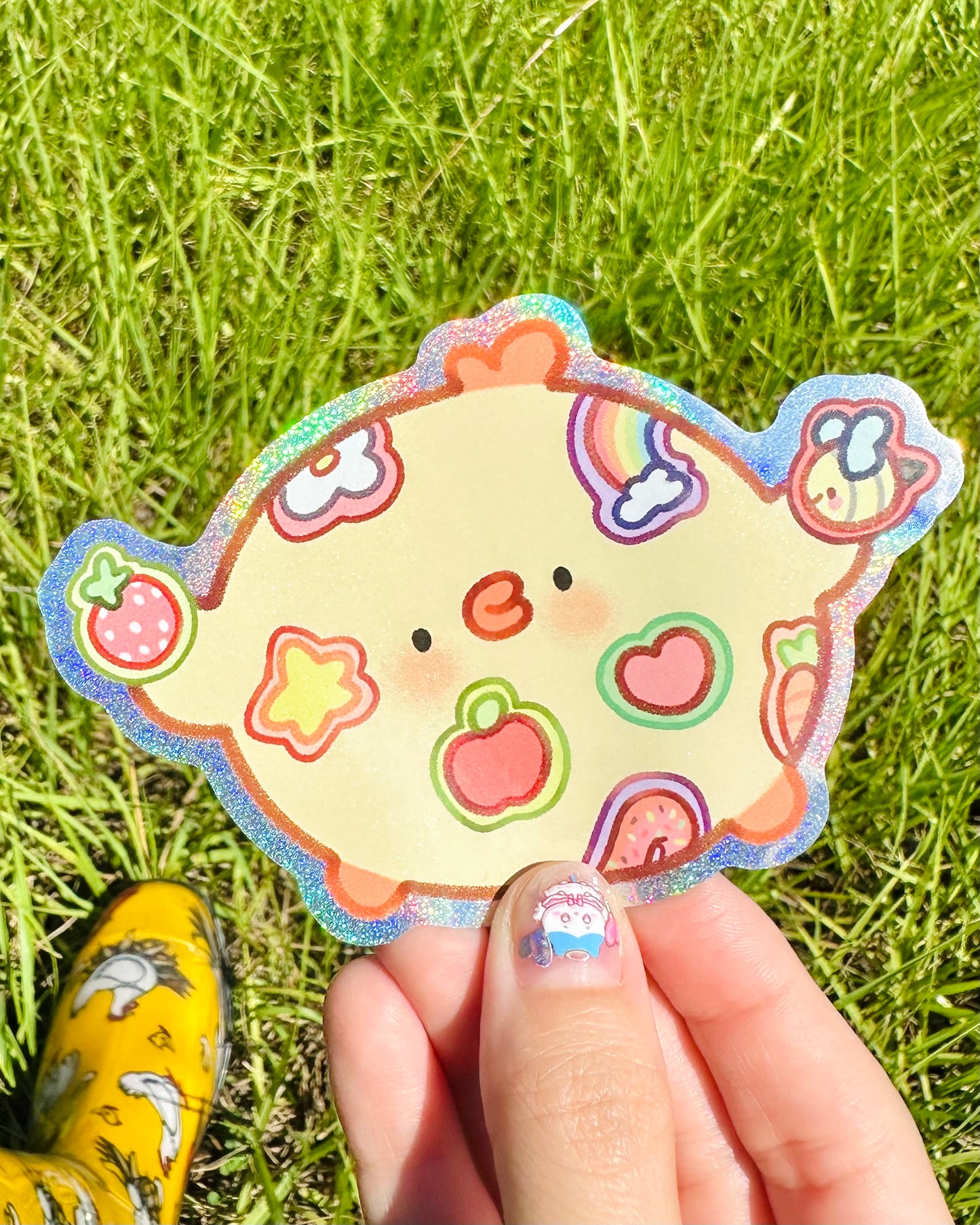 Stickers Collector Pipa Vinyl sticker - Glitter Dots Holographic