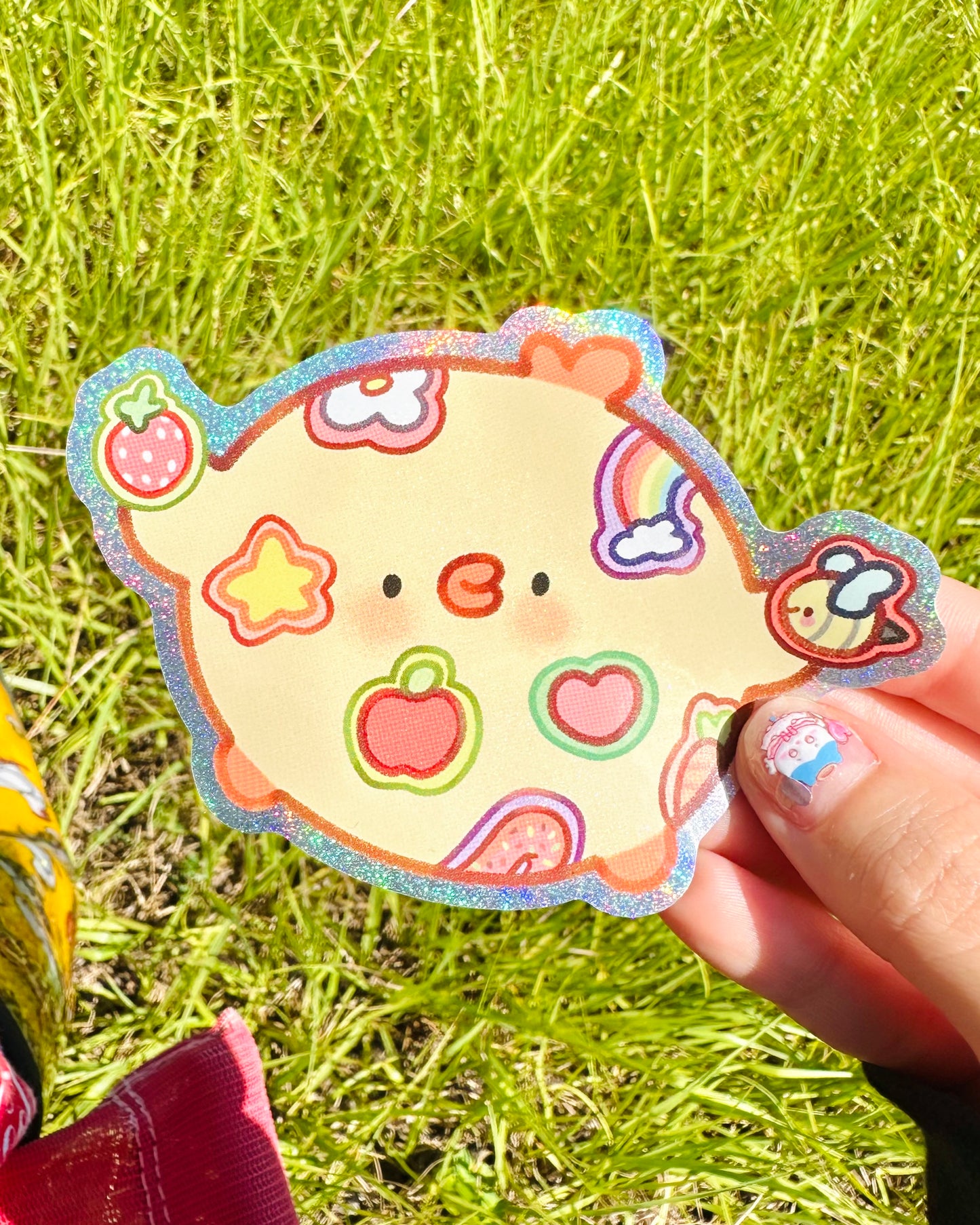 Stickers Collector Pipa Vinyl sticker - Glitter Dots Holographic