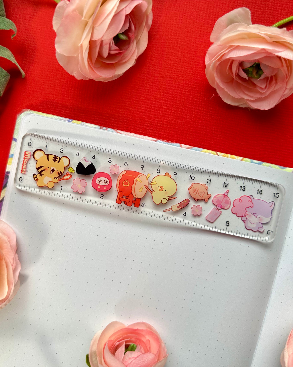 Festival Ruler 6 inches / 15 cm | Cute Stationery