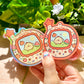 Tamagotchi Pipa with clumsy foil details - Glossy Vinyl Sticker