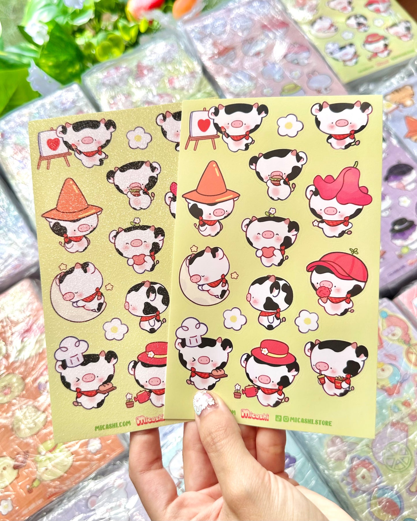 Cute Cow 🐄  Vinyl Sticker sheet!!
