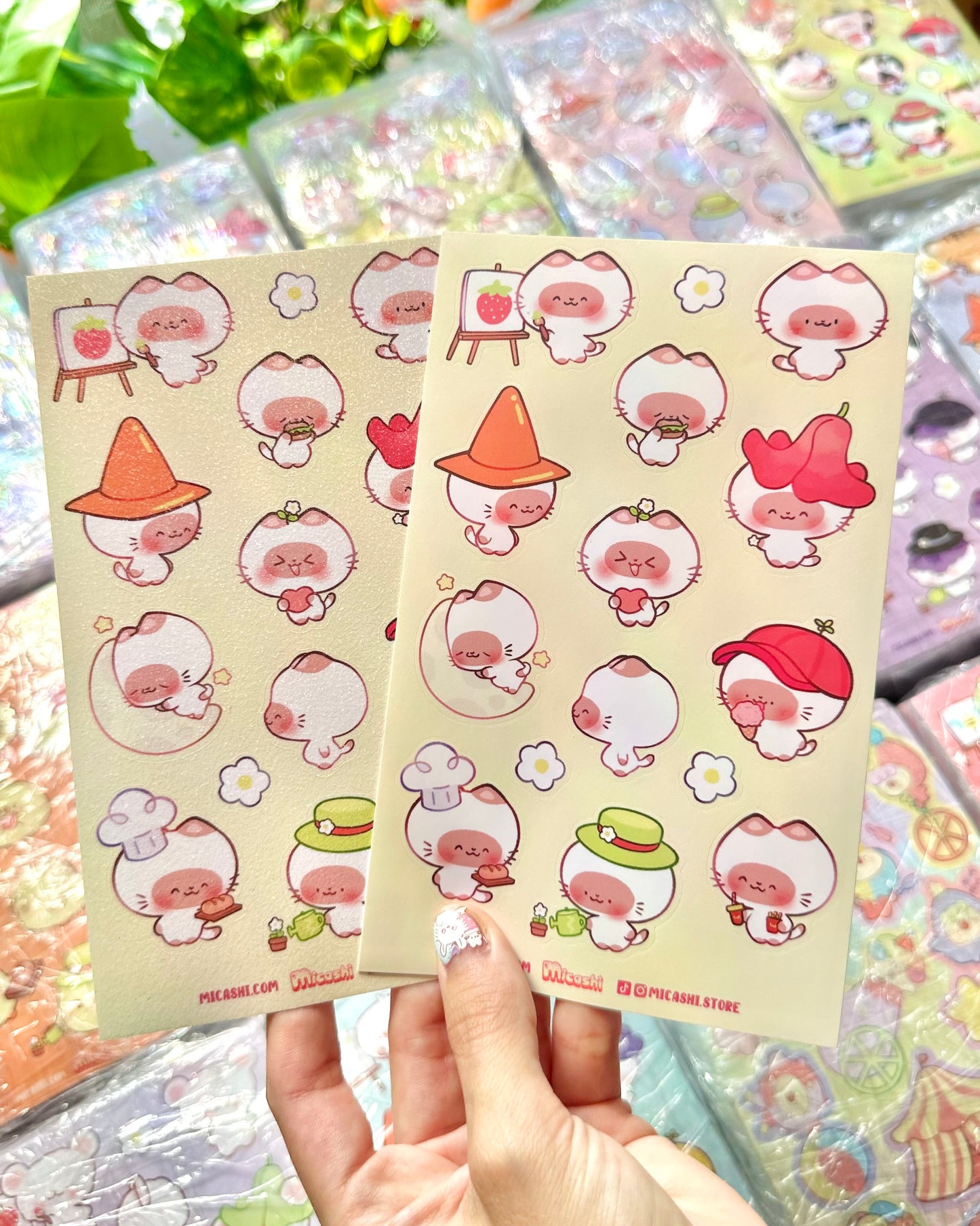 Siamese kitty - Vinyl Sticker sheet!!