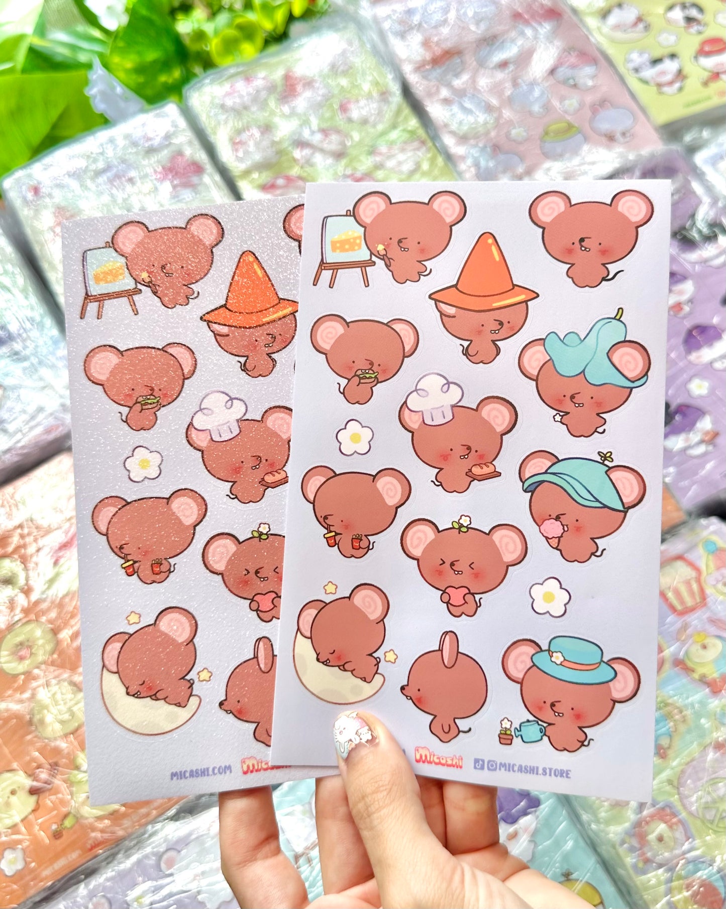 Cute Mouse 🐀  Vinyl Sticker sheet!!