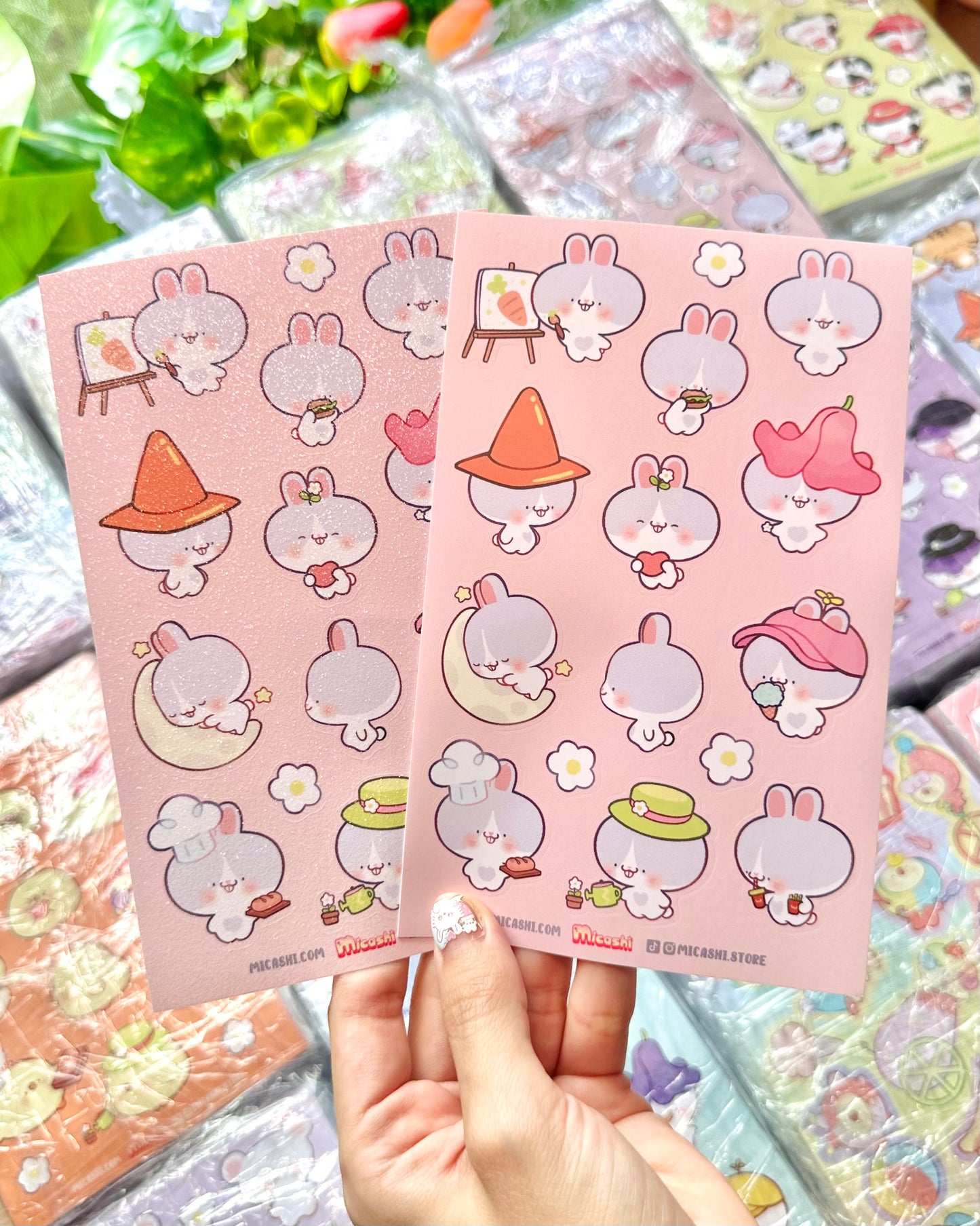 Cute Bunny 🐇  Vinyl Sticker sheet!!